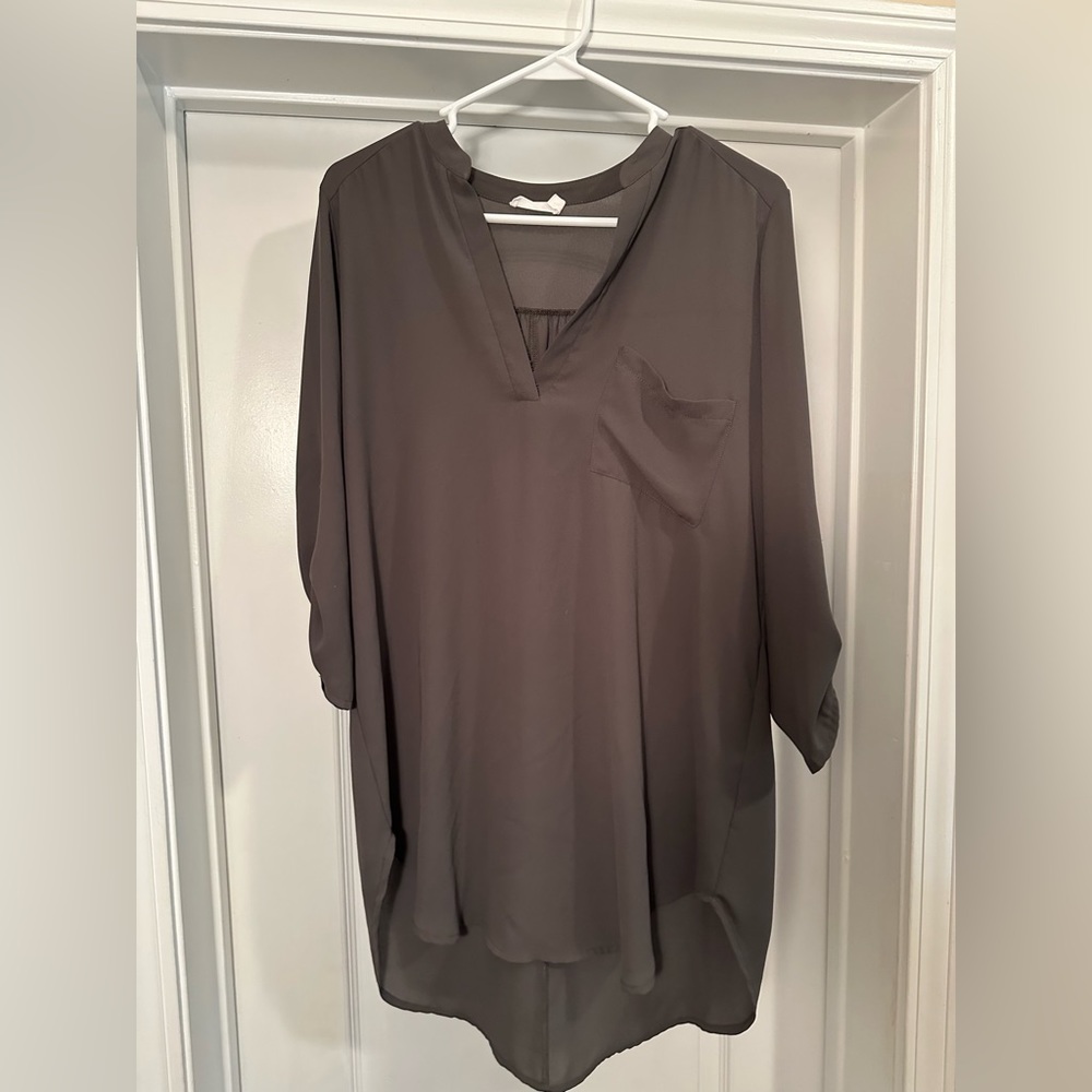 Dark green 3/4 lengths shirt